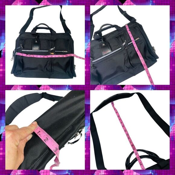 TUMI Black Nylon Gen 4.2 Organizer Portfolio Briefcase - Picture 15 of 16